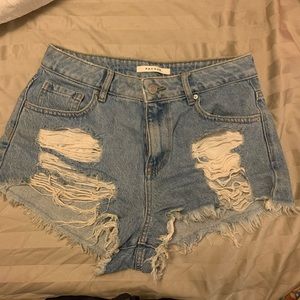 Pacsun Light Wash Jean Shorts